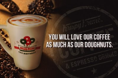 Krispy Kreme, announcement, free grub, beverages